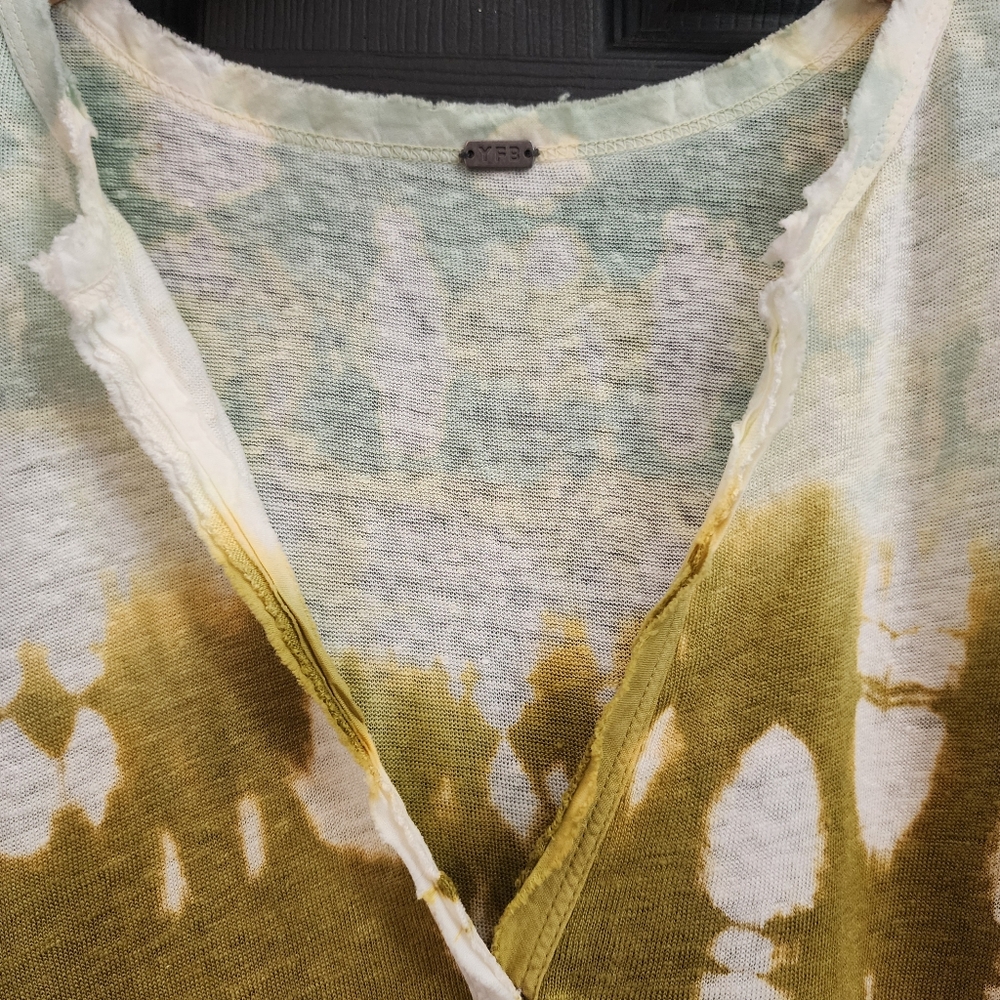 Young Fabulous & Broke Sz. M 100% Linen Loni Tee - Picture 5 of 16